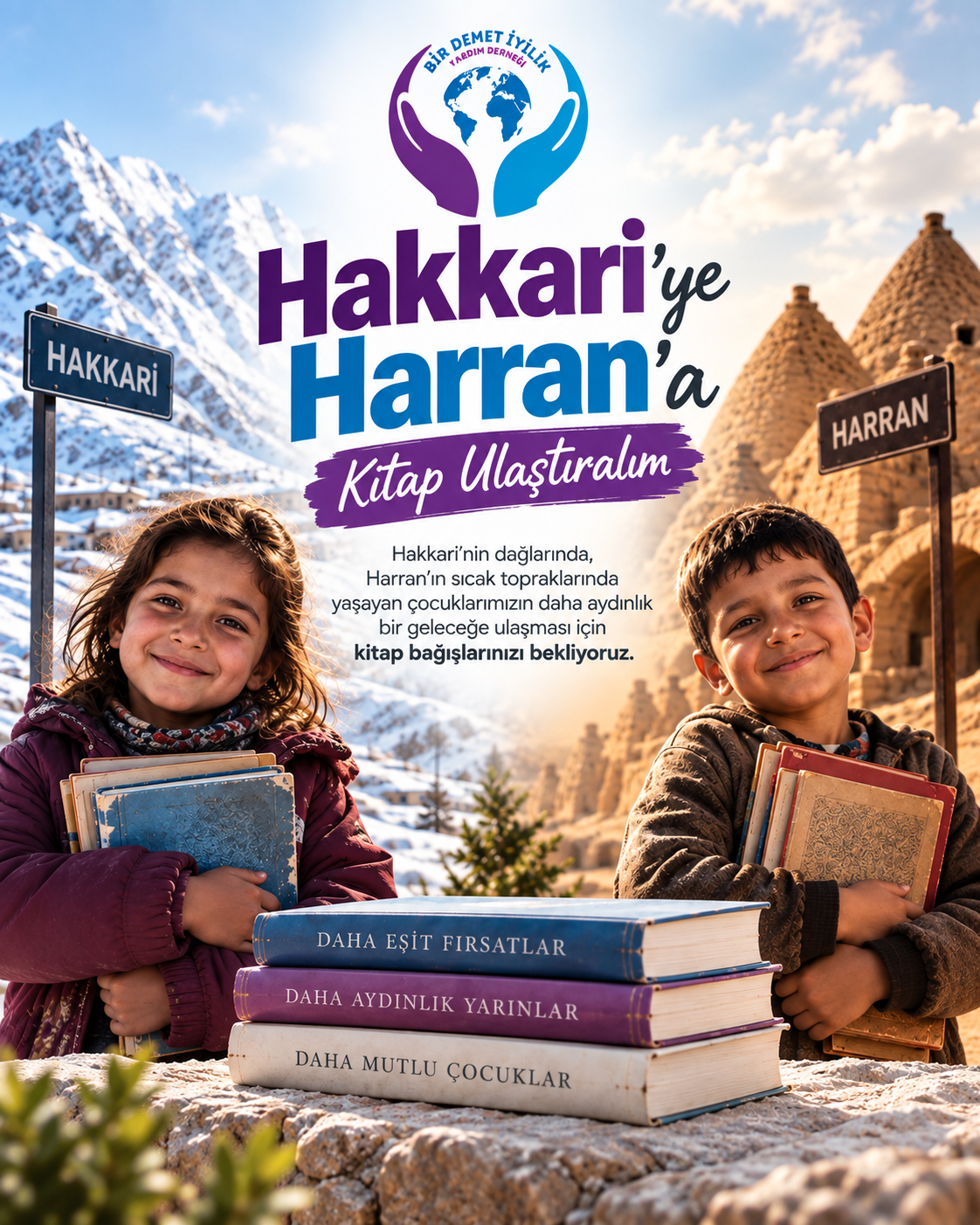 Hakkari’ye, Harran’a Kitap Ulaştıralım